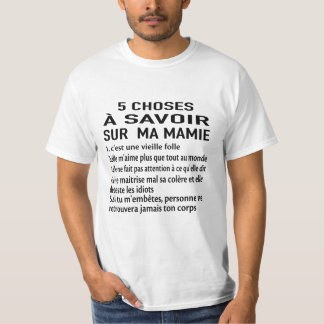 Fünf Dinge über meine Oma 1. Sie ist alt. T-Shirt
