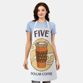 Fünf Dollar Kaffee Schürze