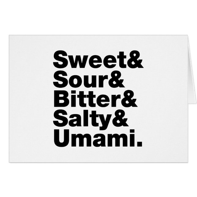 Fünf einfache Geschmacksgutscheine (Vorderseite (Horizontal))