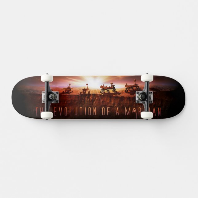 Fünf erfolgreiche Mars Rovers Skateboard (Horizontal)