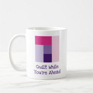 Fünf-Farben- Quilt-Pun-Log-Cabin-Quiltblock Kaffeetasse