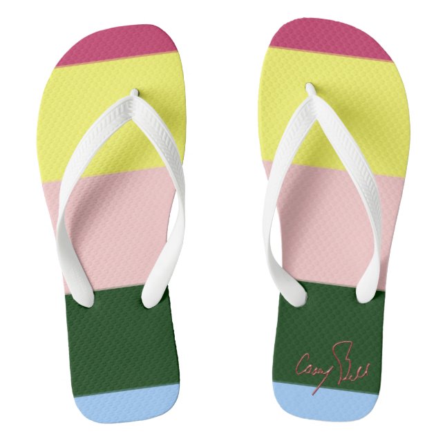 Fünf Farbflöße Flip Flops (Fußbett)