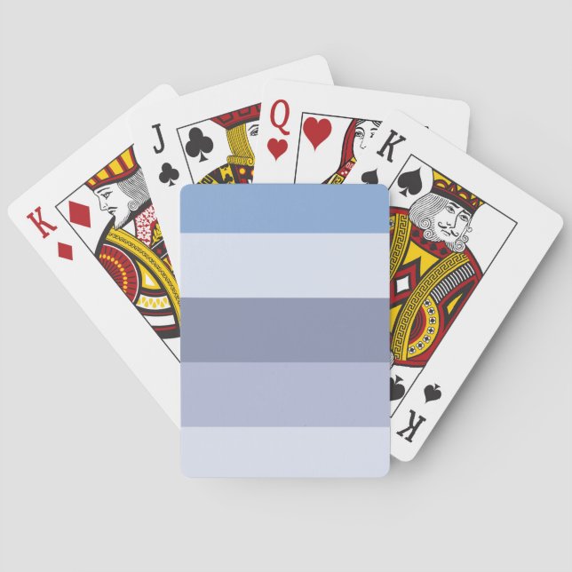Fünf Farbkombinationen Spielkarten (Rückseite)
