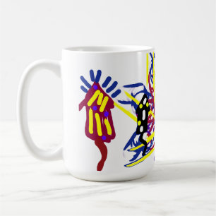 Fünf Feuerwerke Spaß Kaffeetasse