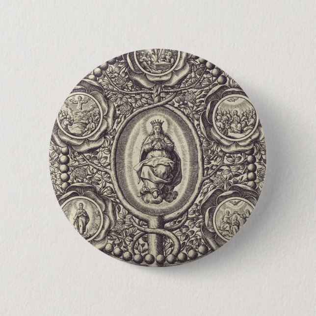 Fünf glorreichen Geheimnisse Button (Vorderseite)