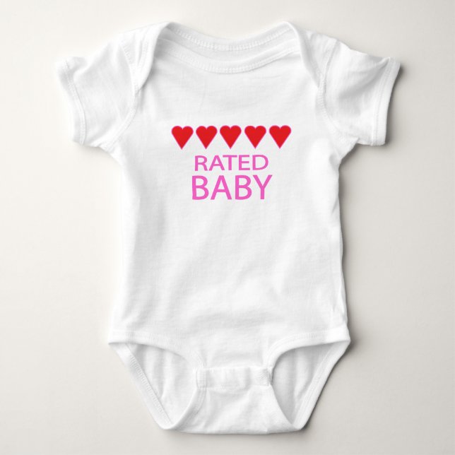 Fünf Herz Baby Strampler (Vorderseite)