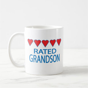 Fünf Herz Enkel Kaffeetasse