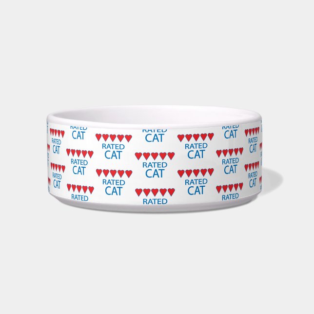 Fünf Herz-Katze Napf (Vorderseite)