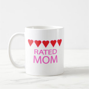 Fünf Herz-Mama Kaffeetasse