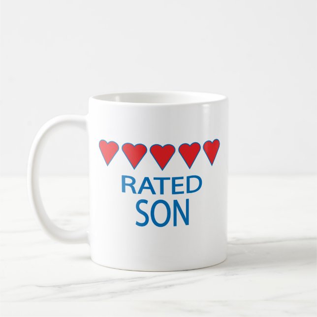 Fünf-Herz-Sohn Kaffeetasse (Links)
