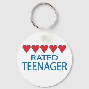Fünf-Herz-Teenager Schlüsselanhänger