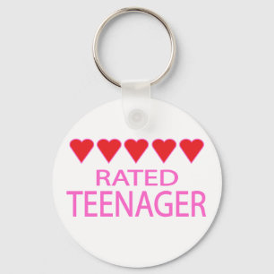 Fünf-Herz-Teenager Schlüsselanhänger