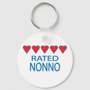 Fünf Herzen Nonno Schlüsselanhänger