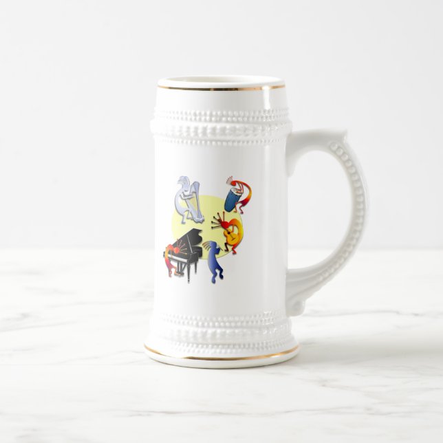 Fünf Kokopelli-Band Bierglas (Rechts)