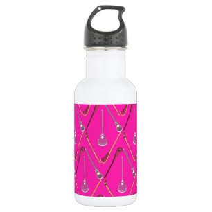 Fünf Lacrosse Sticks Pink Edelstahlflasche