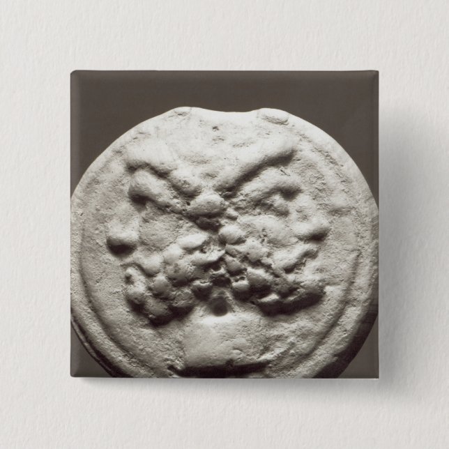 Fünf Münzen, die Janus, Jupiter darstellen Button (Vorderseite)
