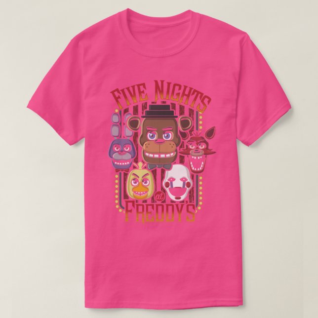 Fünf Nächte in Freddys Pizzeria MultiCharacter T-Shirt (Design vorne)