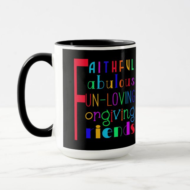 Fünf Regeln der Freundschaft Tasse (Links)
