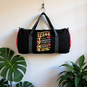 Fünf Regeln für das Leben von Feuerwehrleuten Duffle Bag