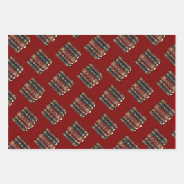 Fünf Ringe Der Pentateuch Cut-Out Stencil Motiv 3 Geschenkpapier Set