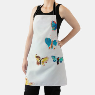 Fünf Schmetterlinge, Redon Schürze