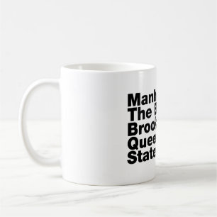Fünf Stadtbezirke ~ New York City Kaffeetasse