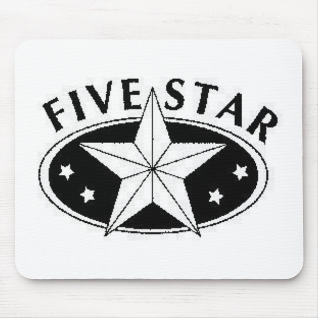 Fünf Stern-Mausunterlage Mousepad (Vorne)