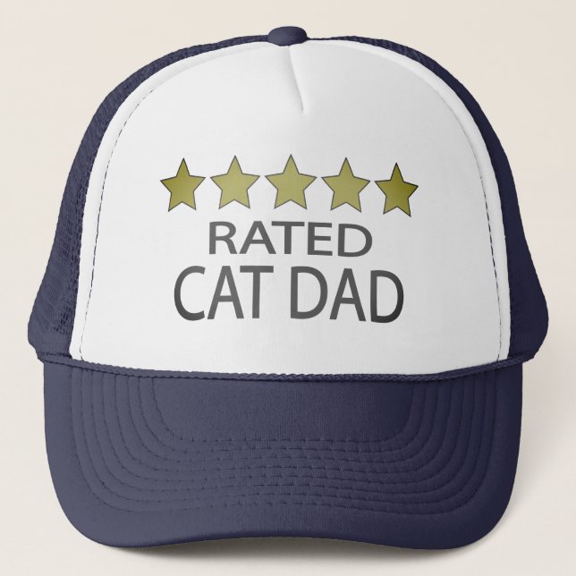 Fünf-Sterne-Cat-Vater Truckerkappe (Vorderseite)