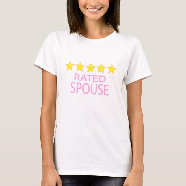 Fünf-Sterne-Ehefrau T-Shirt (Vorderseite)