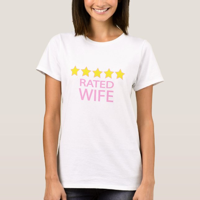 Fünf-Sterne-Ehefrau T-Shirt (Vorderseite)