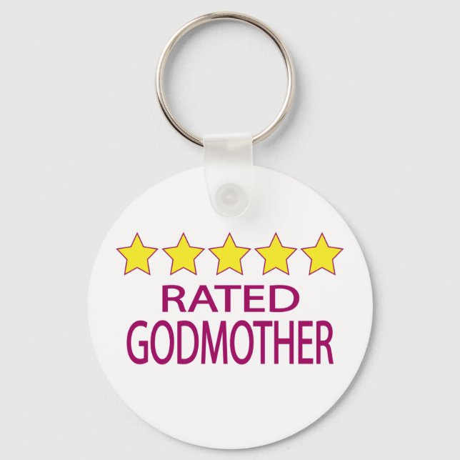 Fünf Sterne Godmutter Schlüsselanhänger (Vorderseite)
