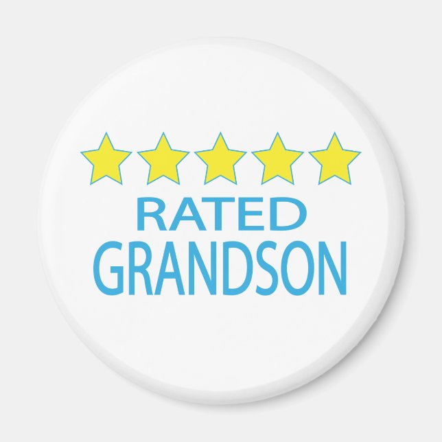 Fünf Sterne Grandson Magnet (Vorne)