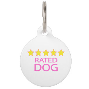 Fünf-Sterne-Hund Haustiermarke