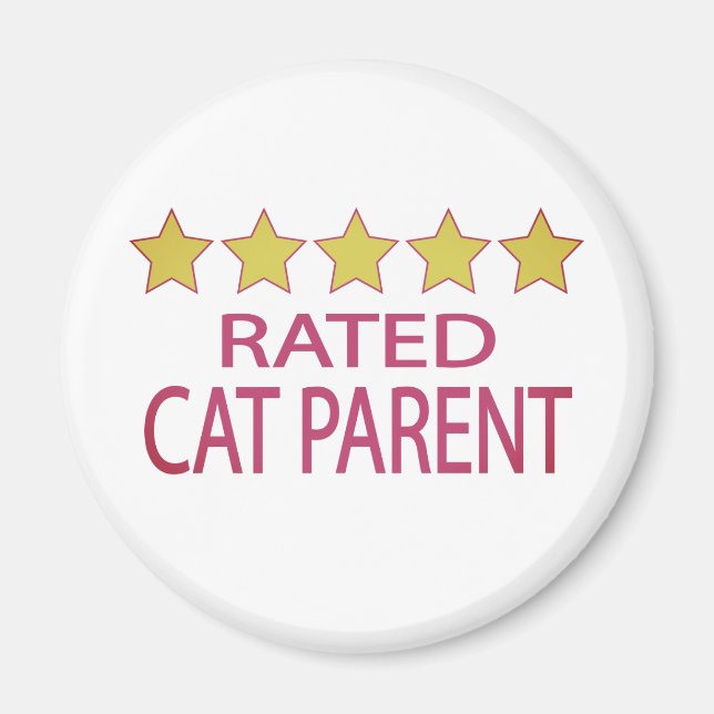Fünf-Sterne-Katze Magnet (Vorne)