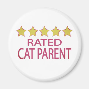 Fünf-Sterne-Katzenelternteil Magnet