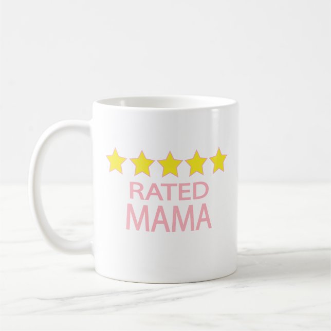 Fünf-Sterne-Mama Kaffeetasse (Links)