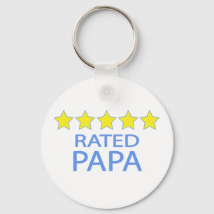 Fünf-Sterne-Papa Schlüsselanhänger