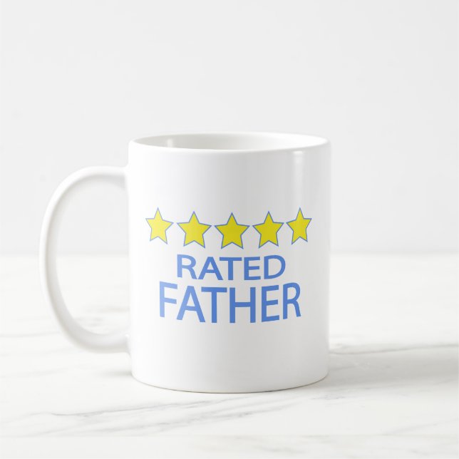 Fünf-Sterne-Vater Kaffeetasse (Links)