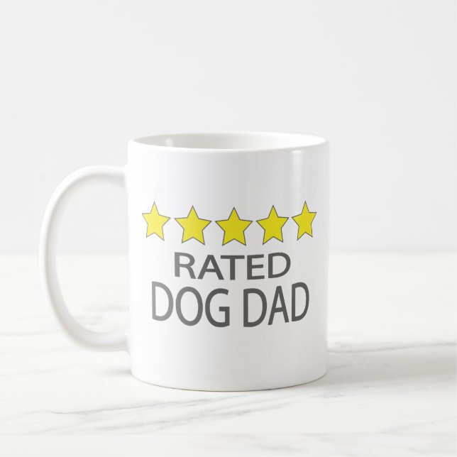 Fünf-Sterne-Vater Kaffeetasse (Links)