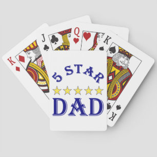 Fünf-Sterne-Vater Spielkarten