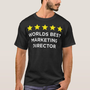 Fünf Sterne Welten Beste Marketing Director Rating T-Shirt
