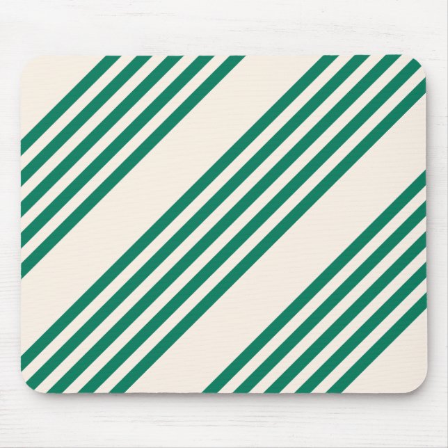 Fünf Streifen, grün und beige Mousepad (Vorne)