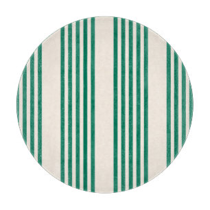 Fünf Streifen, grün und beige Schneidebrett