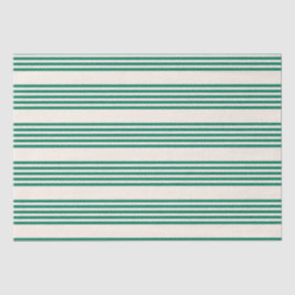 Fünf Streifen, grün und beige Seidenpapier