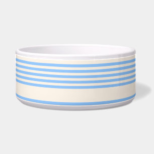 Fünf Streifen in Blau und Beige Napf
