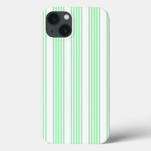 Fünf Streifen in grün und weiß Case-Mate iPhone Hülle