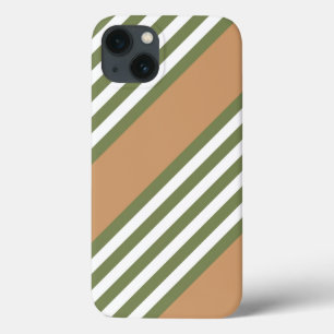 Fünf Streifen mit hellgrün und weiß Case-Mate iPhone Hülle