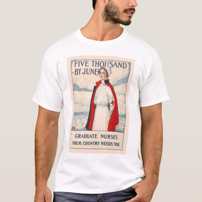 Fünf tausend bis Juni - graduierte T-Shirt (Vorderseite)