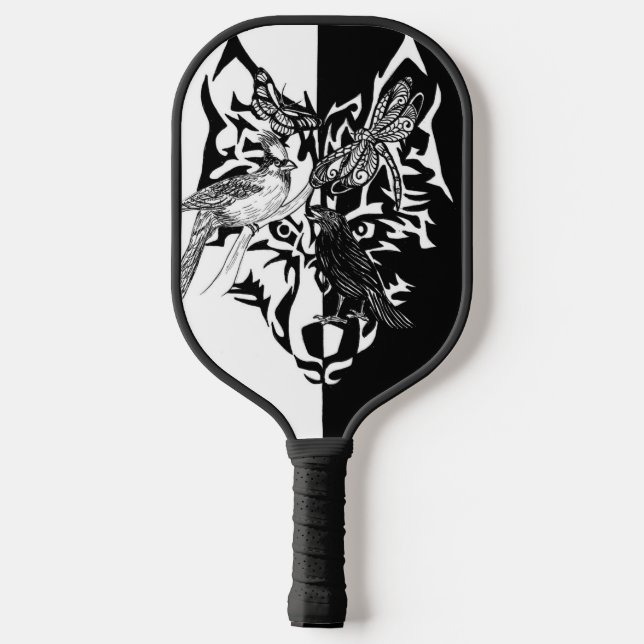 Fünf Tiersymbole Pickleball-Paddel Pickleball Schläger (Rückseite)