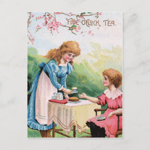 Fünf-Uhr-Tee Postkarte